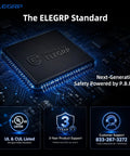 Close-up of ELEGRP standard microchip showcasing safety features for next-gen outdoor electrical products.