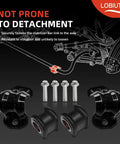 Front Sway Bar Kit 36mm with PU End Links for Ram 1500 4WD 2009-2022 Includes Bushings, Retainers and End Links for a Beefed-Up Ride and Tighter Handling Fits Dodge Ram Classic 1500 2019-2022 Suspension Upgrade, black PU bushings and bolts