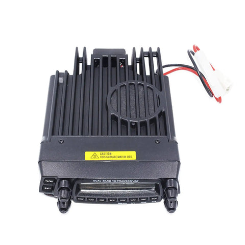 Dual Band Mobile Transceiver With 50 Watt VHF And 40 Watt UHF Power, Cross Band Repeater Mode, top view of transceiver unit