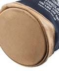 Bottom view of Beefy Heavy Duty Canvas Tool Bucket With Zip Top Flame Resistant Closure for Overhead Lifts, 100 Pound Load Capacity