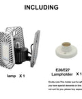 Ultra Bright LED Garage Light Deformable Ceiling Panel 9000 Lumens 82W CRI 80 and E26 E27 Lampholder