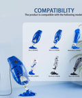 Replacement 12.6V Charger Cord powering compatible cordless pool cleaners near an outlet, focus on Max Li models and others.