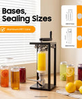 Heavy Duty Manual Cup Sealer For Soda And Tin Cups with two sealing sizes for 330ml and 500ml containers in use.