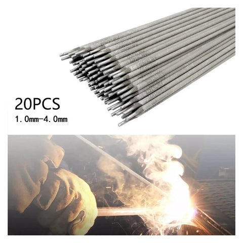 All Purpose Welding Rod Set 20 Pieces 1.0 To 4.0 mm Electrodes 304 Stainless Rustproof A102 Solder Wires For AC DC Welds