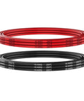 16 Gauge Silicone Hook Up Wire Set, 20 Feet Total Black And Red, Ultra Flexible 252-Strand Tin Copper Cable, High Temperature Resistance From -60C To 200C, Low Impedance Soft Wire For DIY Electronics; red and black coil