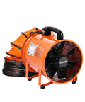 Beefy Portable Industrial Air Mover With Flexible Ducting And 10 Inch Blower For Extraction And Ventilation 1948 CFM High Velocity Exhaust Fan