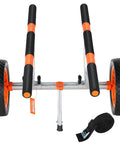 Heavy Duty Kayak Cart With 450 Lbs Load Capacity Detachable Canoe Trolley Adjustable Width Nonslip Support Foot 12 Inch Solid Tires