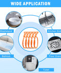 Six Pack Hair Drain Clog Remover Tools Set With Flexible Plastic Drain Snakes Wide Application Diagram
