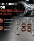 3/8 Inch Transmission Oil Cooler Line Replacement Clips And O-Rings Kit With E-Clips For 4L60, 4L65E, 4L70E, 4L75E, 4L80E Transmissions