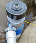 Top view of Beefy 1000W 220V AC Hydro Turbine Generator For Off Grid Power 3500 RPM Small Hydroelectric Generator Outdoor Unit