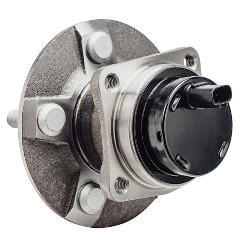 Close-up of a Rear Wheel Bearing And Hub Assembly For Toyota Corolla Matrix Celica Prius Vibe Scion Tc Fwd Abs Models Replacement Part OEM Grade