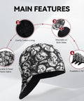 Reversible 8 Panel Welding Cap With 260 Gram Martin Cloth And 100 Percent Cotton Lining Fireproof 10 Oz Comfort Size 7 1/4