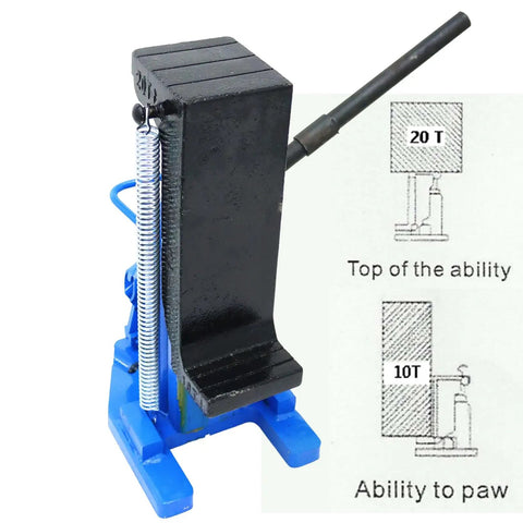 Big Time Air Powered Hydraulic Toe Jack Lift 20 Ton Max Pull 10 Ton Toe Lift Built Different With Heat Treated Steel for lifting.