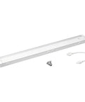 24 Inch Dimmable LED Under Cabinet Light With 3 Color Temps 3000K 4000K 5000K, 3 Level Dimming, Linkable And Direct Wire, White Finish, Crisp Brightness