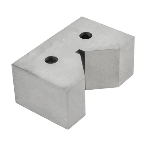 Industrial Grade Cast Iron V Block Set Two By One And Three Eighths By Seven Eighths Inch With Machined Square And Parallel For Precision 0.0001 Inch Accuracy Built Tough Heavy Duty Workholding For Milling And Drilling, angled view