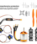 RC Plane Motor Kit for Airplane and Helicopter, Brushless 2217 KV1100 Motors, 1060 Propeller, 40A XT60 ESC Components Display
