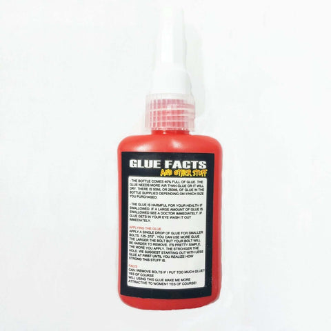 271 High-Strength Red Bolt Lock Thread Locker Glue, 50ml bottle with visible label, designed for vibration-resistant fastening.