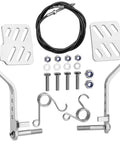 Heavy Duty Go Kart Pedals With 71 Inch Throttle Cable For 212cc And 196cc Engines, galvanized steel set with hardware