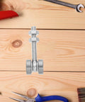 Detachable Double Bearing Groove Sliding Door Pulley 2.79 Inch Stainless Steel Track Roller for Sliding Doors on wooden surface