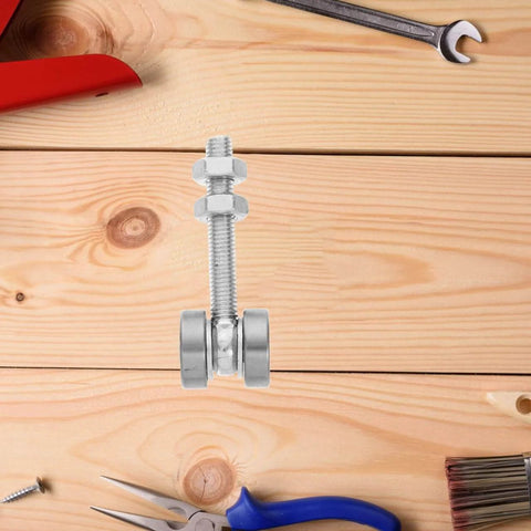 Detachable Double Bearing Groove Sliding Door Pulley 2.79 Inch Stainless Steel Track Roller for Sliding Doors on wooden surface