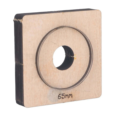 65mm Circle Cutter with Wood Base, Durable Alloy Steel Round Cutting Die for DIY Projects