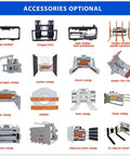 Various accessories for Compact Electric Pallet Stacker Mini Forklift For Warehouse Material Handling and Small Retail Spaces.
