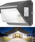 Lit 100W LED Flood Light 5000K 13000LM Outdoor Security Fixture IP65 Waterproof for lighting barn exterior