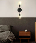 Industrial Black Vanity Light Fixtures For Bathroom Hardwired Farmhouse Wall Sconce 2 Pack Modern Rustic Style in bedroom