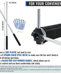 Pair Of Garage Door Torsion Springs 0.218 Inch Wire, 2 Inch Inside Diameter, 32 Foot Length With Non Slip Winding Bars And Gloves