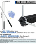 Right Hand Garage Door Torsion Spring 0.234x2x29 In Red Cone Non Slip Winding Bars And Gloves Electrophoresis Black Coated