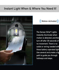 Motion Activated LED Light With Easy Install And Water Resistant Build, Black Finish, Weatherproof Sensor Lighting For Hallways, Stairways, Garage Or Indoor And Outdoor Use on mailbox