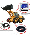 Digital Load Cell Weight Indicator With LCD Display Controller For Heavy Duty Batching And Floor Scales showing loader and installation details.