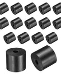16 Pack Rubber Spacers 25mm Outer Diameter 6mm Inner Diameter 22mm Height Anti Vibration Dampening Bushings Grommets