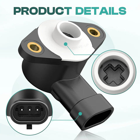 Throttle Position Sensor Accelerator For Yamaha G29 YDRE Golf Carts 2007 2013 Replacement OEM JW2-H5885-00 close-up with connector