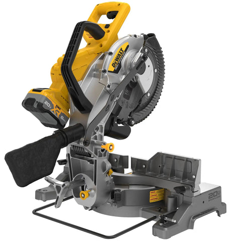 20V Max XR 10 Inch Compact Double Bevel Fixed Miter Saw Kit With Bevel Gear Transmission for precise cuts on MDF base molding