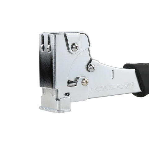 Heavy Duty Hammer Tacker Stapler for 20 Gauge 1/2 Inch Crown with Quick Jam Release, silver pro grade tool