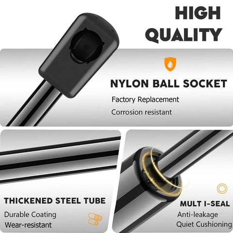Top Shelf Trunk Lid Lift Support Struts For Chevy Impala 2000 To 2005 Monte Carlo With Spoiler nylon ball socket detail with corrosion resistance