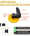 Helical Gear Upgrade Kit With DLC Nano Coated Hardened Steel Drive Gear And Handle Assembly For Bambu Labs X1C X1E