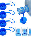 3 And 5 Gallon Water Jug Cap Reusable Silicone Replacement Lids For 55mm Standard Screw Crown Tops On Water Bottles And Dispensers Leak Free Non Spill Anti Splash 5 Pack