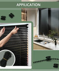 Black Plastic Bead Chain For Roller Blinds 10 Yards With 12 Connector Clips Replacement Parts For Vertical Shades Roman Shades And Roller Shade Blinds DIY Repair Kit application shown in blinds setup