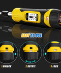 60Pcs Torque Screwdriver Wrench Set With One Quarter Inch Drive, 10-70 In-Lb Adjustable Torque, S2 Bits, and 100mm Extension