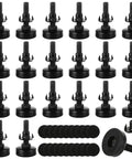 20 Pack Adjustable Furniture Leveling Feet Three Eighths Inch 16 Thread Heavy Duty Table Leg Levelers With T Nut Bolts