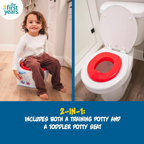 Spiderman 2 In 1 Toddler Potty Training Toilet With Removable Seat Attachment And Rewarding Flush Sounds Anti Splash Rim Non Slip Base Tot Approved Potty Training Setup For Little Ones