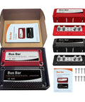 Kickass Heavy Duty 450A 48V DC Bus Bar Kit Two Pack Positive And Negative Power Distribution Blocks with terminals and instructions.