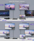 Pro Level Usb C Docking Station Packing 20 Ports With Quad Monitor Support Delivers Legit Dual 5k At 60Hertz Output showcases dual 4K display setups.