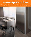 Modern kitchen showcasing stainless steel appliances and minimalistic design in home setting, focus on usability and style.