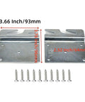 Premium Top Notch Heavy Duty Four Pack Bed Rail Brackets Forged From Solid Zinc Iron With Five Hole Layout for bed anchor setup.