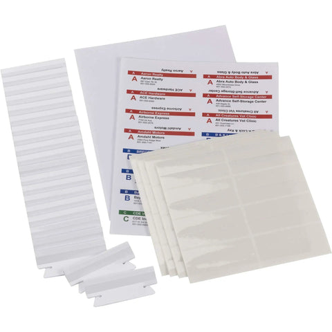 Viewables Color Labeling System One And A Quarter Inch By Three And A Half Inch Quick Fold Tabs In Assorted Colors, 25 Tabs Per Pack