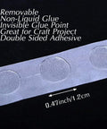 Clear Glue Dots Double Sided Adhesive For Balloons And Crafts Removable Sticky Points 1000 Pack on dark background