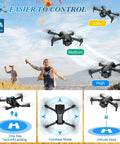 1080P HD Camera Drone Easy To Fly For Beginners And Kids And Adults With Two Batteries Carrying Case Stable Hover in field